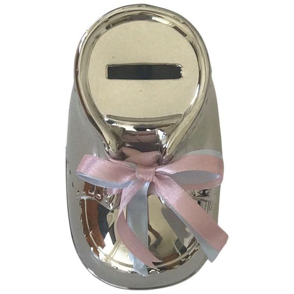 GODINGER Non-Tarnish Nickel Plated Finish Baby Trinket Keepsake Money Bank NIB - Picture 7 of 16